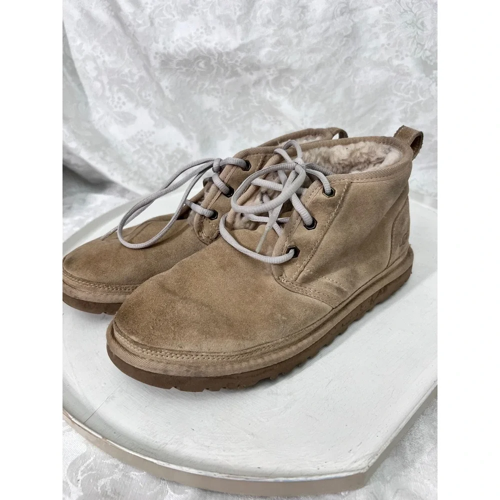 UGG Neumel Chestnut Tan Suede Lace Up Ankle Chukka Boots 1094269 Womens 8